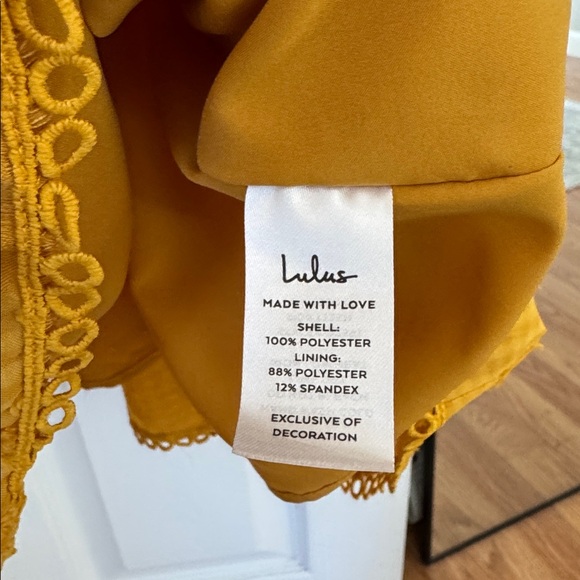 Lulus Charm And Charisma Mustard Yellow Burnout Floral Maxi Dress - Size S - Picture 8 of 8